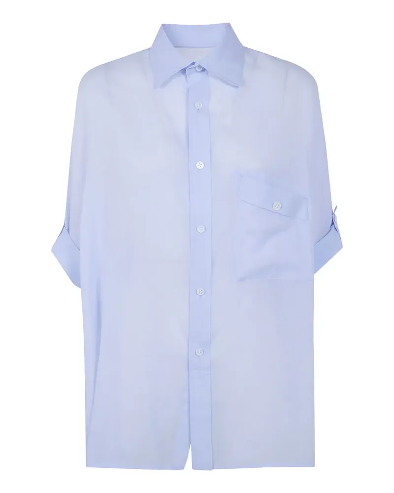 Yohji Yamamoto pocket shirt - Blau Blau