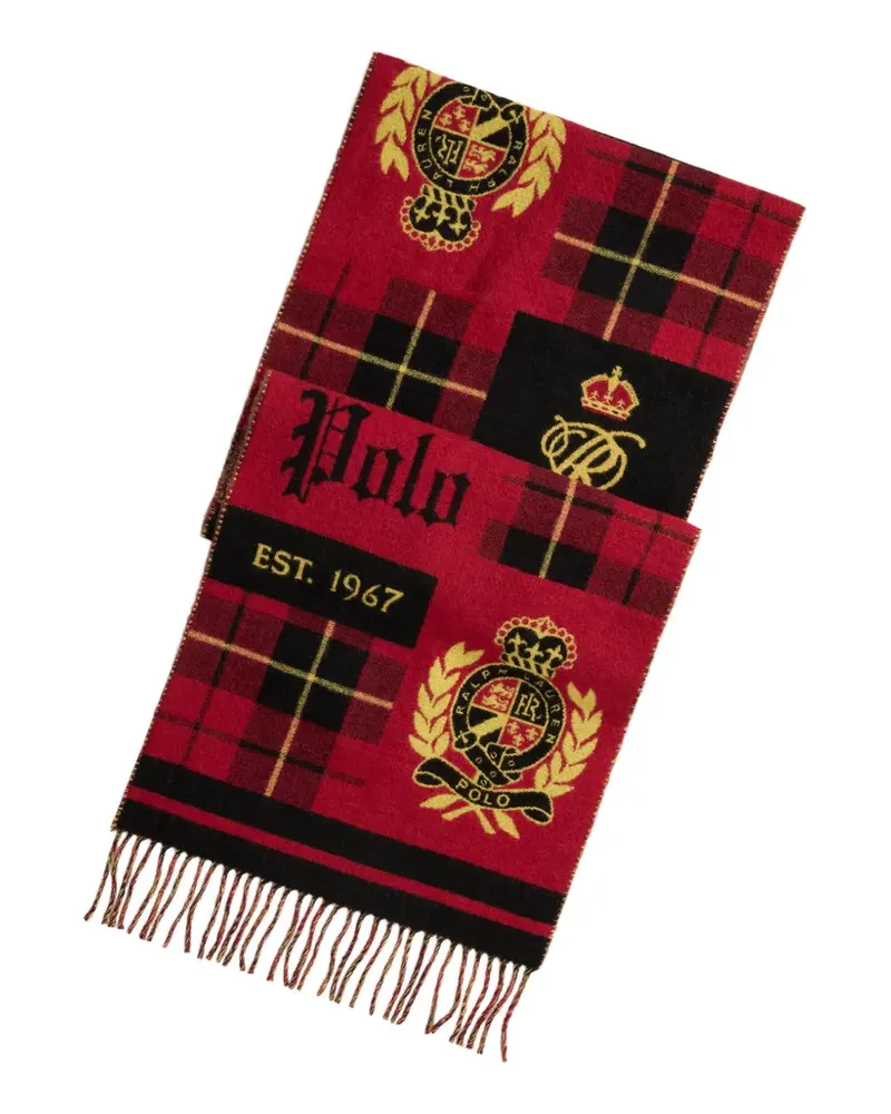 Ralph Lauren tartan patchwork scarf - Rot Rot