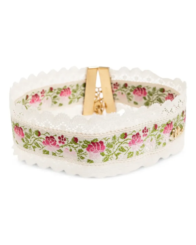 Chloé Folk Halskette mit Blumenmotiv - Gold Gold