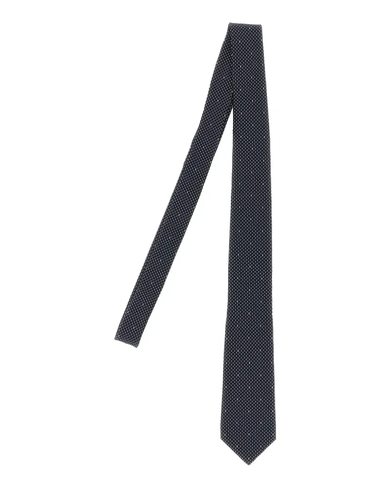 Saint Laurent embellished tie - Blau Blau