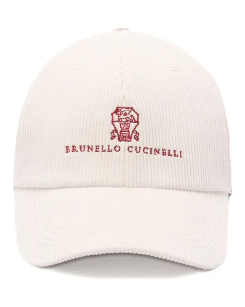 Brunello Cucinelli Baseballkappe aus Cord - Nude Nude