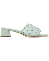 Loeffler Randall Brooke Seafoam Mules mit Kristallen 38mm Grün