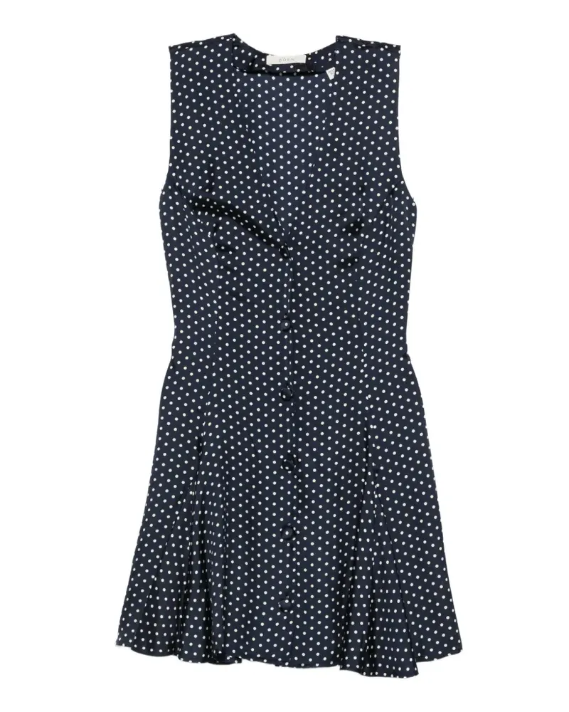 DÔEN Aubrey Minikleid mit Polka Dots - Blau Blau