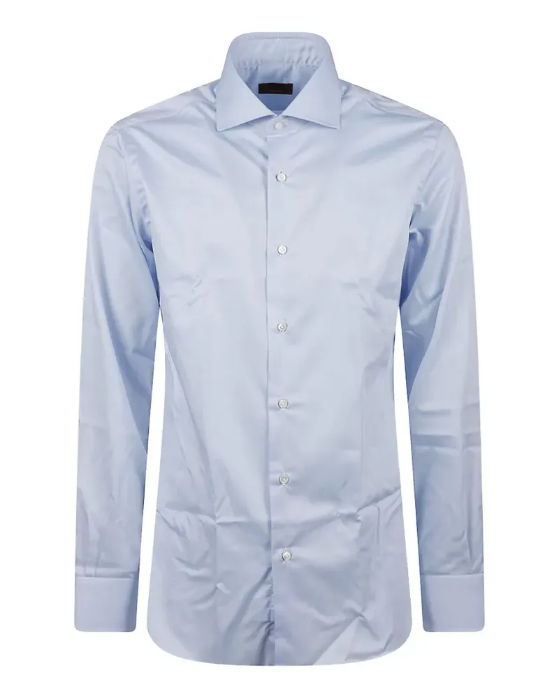 BARBA long-sleeve button-down shirt - Blau Blau