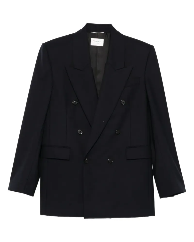 Saint Laurent Doppelreihiges Sakko - Blau Blau