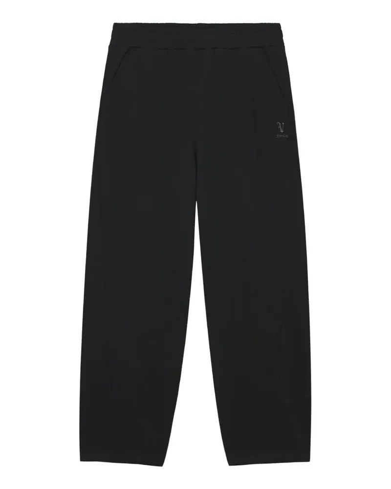 FIVE CM Jogginghose mit Logo-Print - Schwarz Schwarz