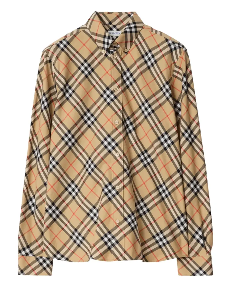 Burberry Hemd mit Check - Braun Braun