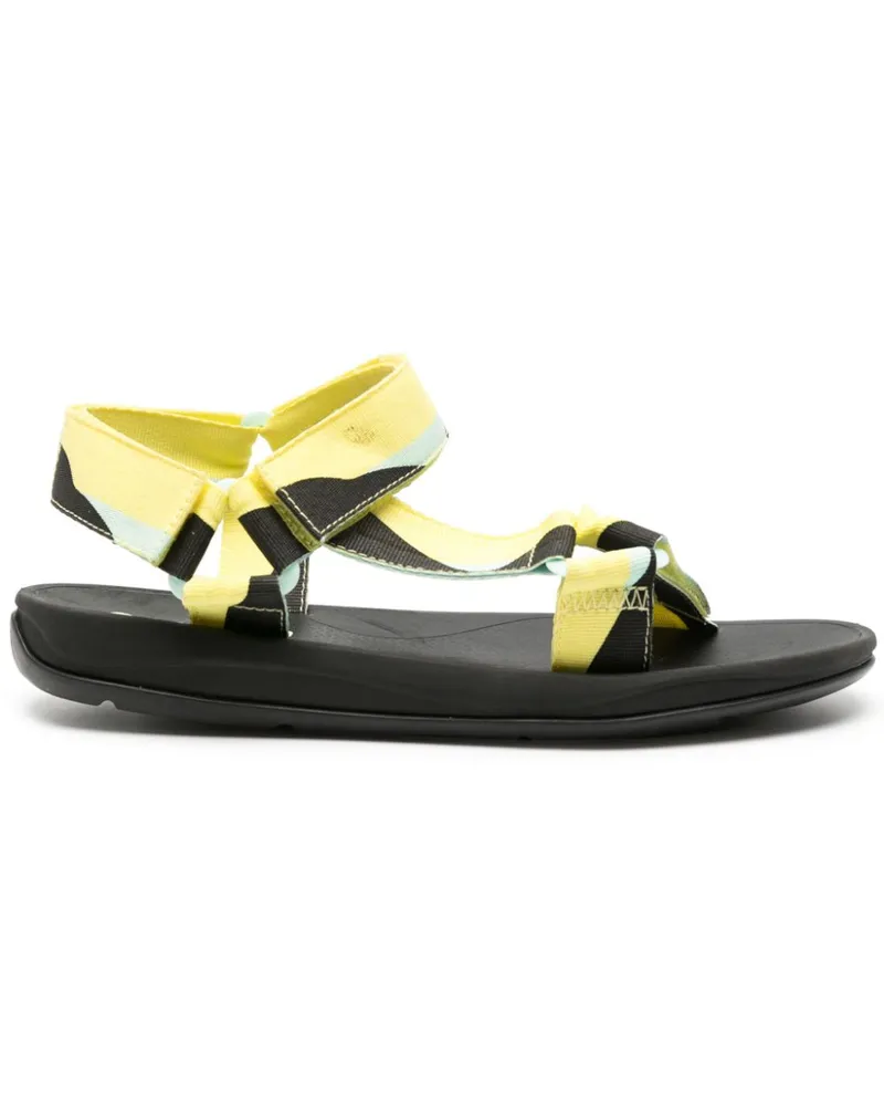 Camper Sandalen mit Klettverschluss - Gelb Gelb