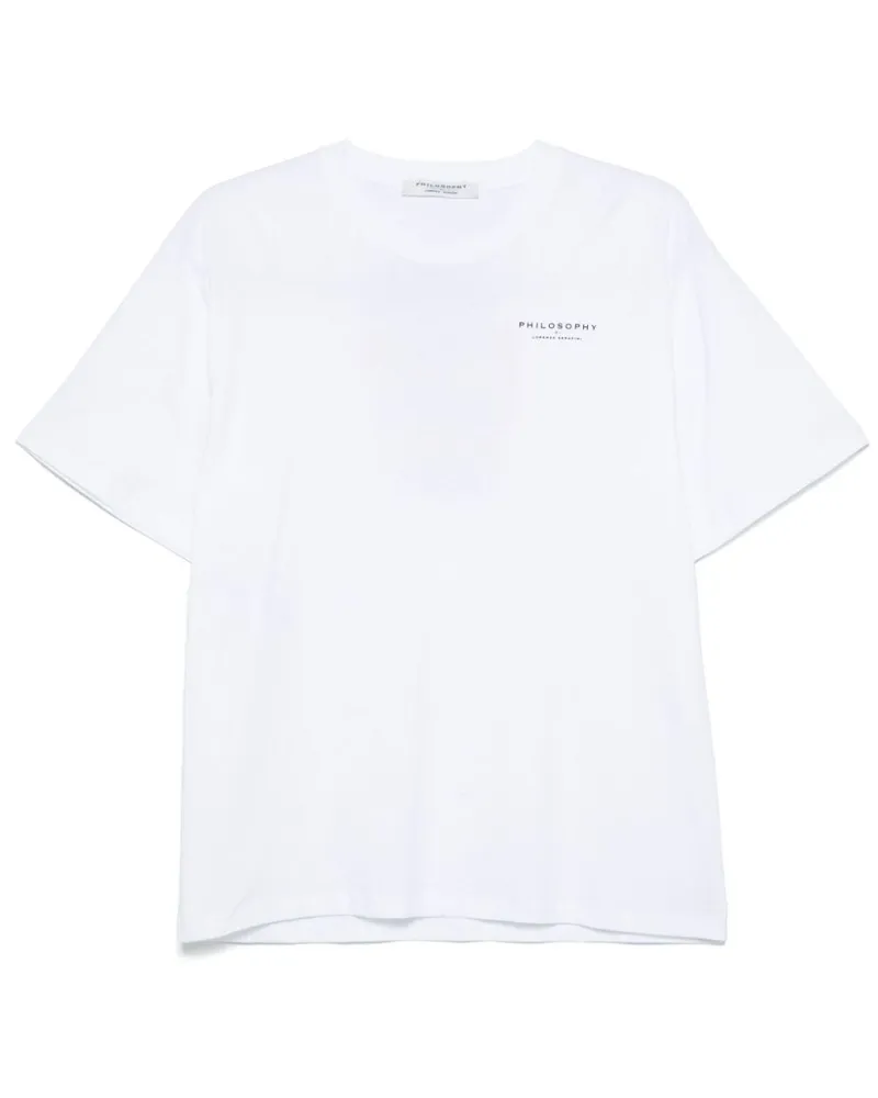 Philosophy Di Lorenzo Serafini T-Shirt mit grafischem Print - Weiß Weiß