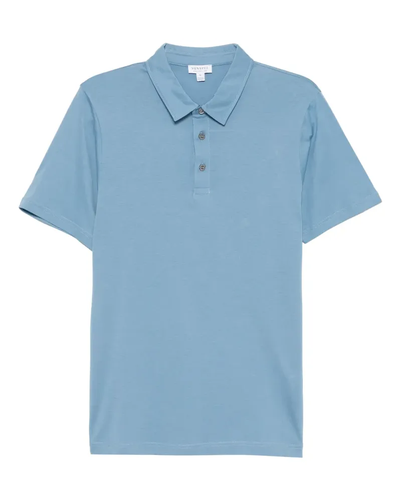 Sunspel Klassisches Poloshirt - Blau Blau