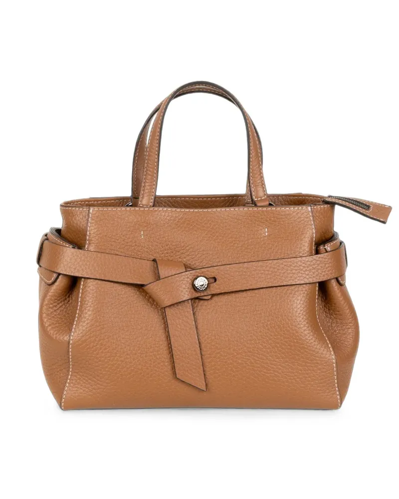 Gianni Chiarini Miranda Tote Bag aus gekörntem Leder - Braun Braun