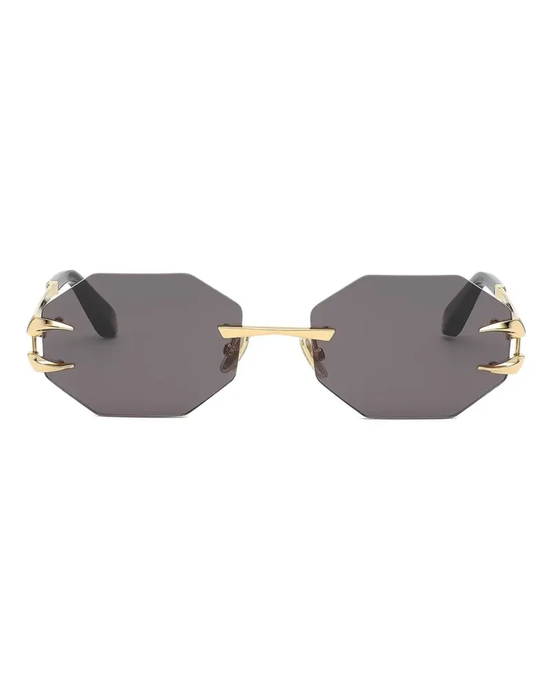 Roberto Cavalli geometric-frame sunglasses - Gelb Gelb
