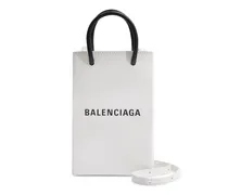 Shopper mit Logo-Print - Weiß