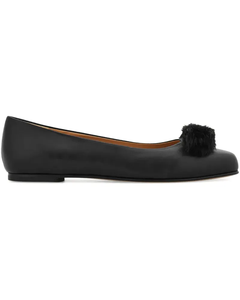 Ferragamo Ballerinas mit Vara-Schleife - Schwarz Schwarz