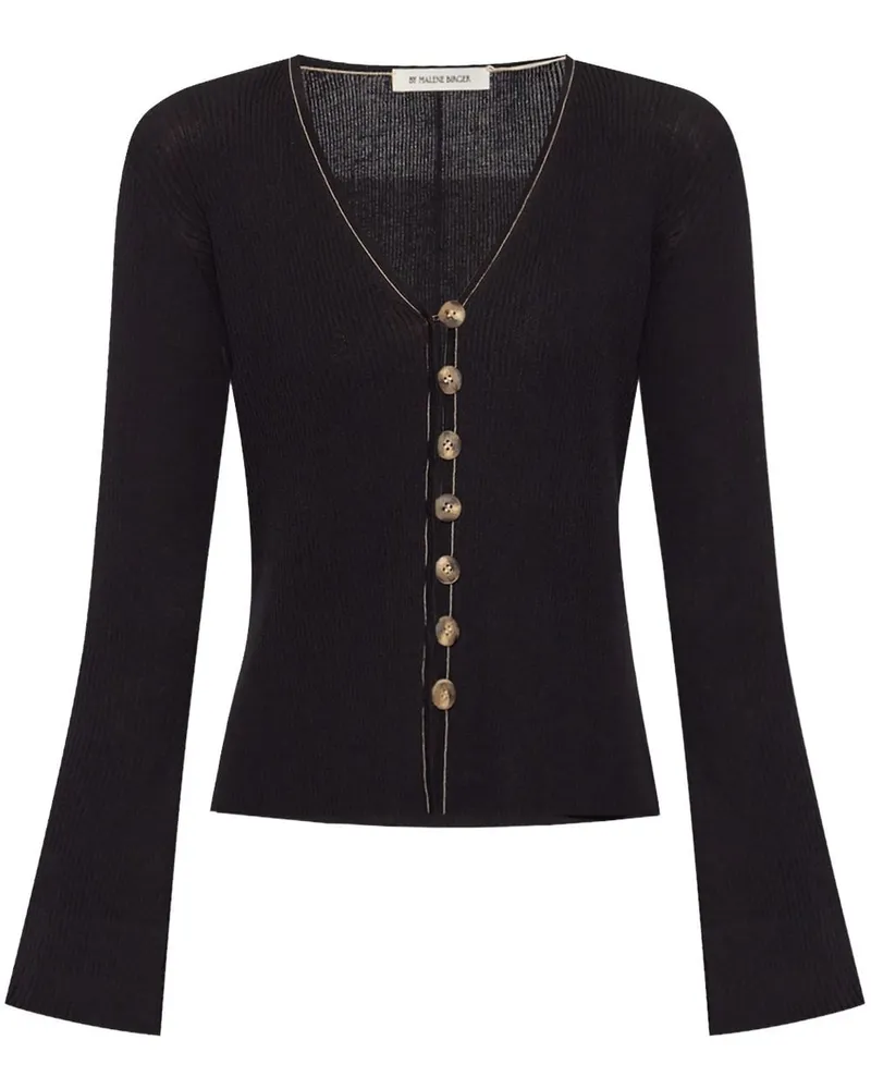 By Malene Birger Gerippter Cirella Cardigan Schwarz