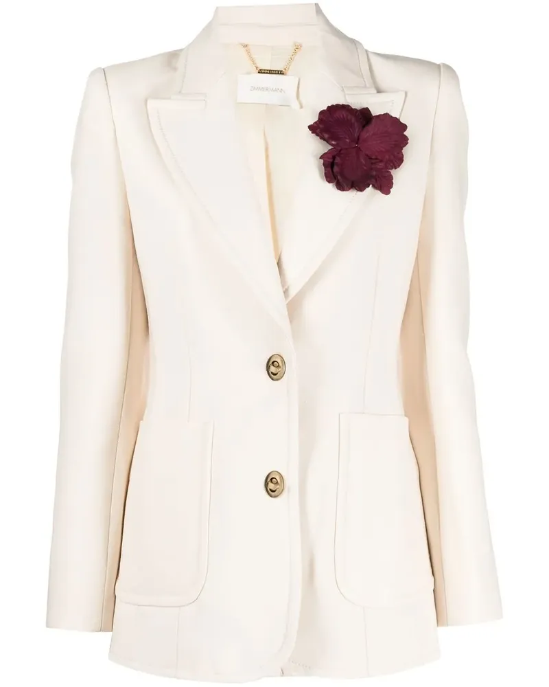 Zimmermann Einreihiger Blazer - Nude Nude