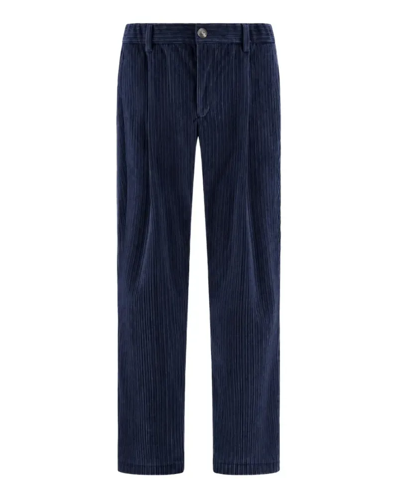 Herno Cordhose mit Falten - Blau Blau