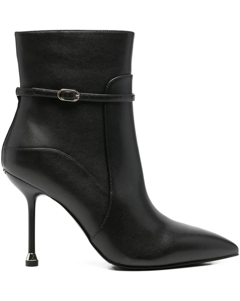 Liu Jo Spitze Stiefel mit Schnallenriemen - Schwarz Schwarz