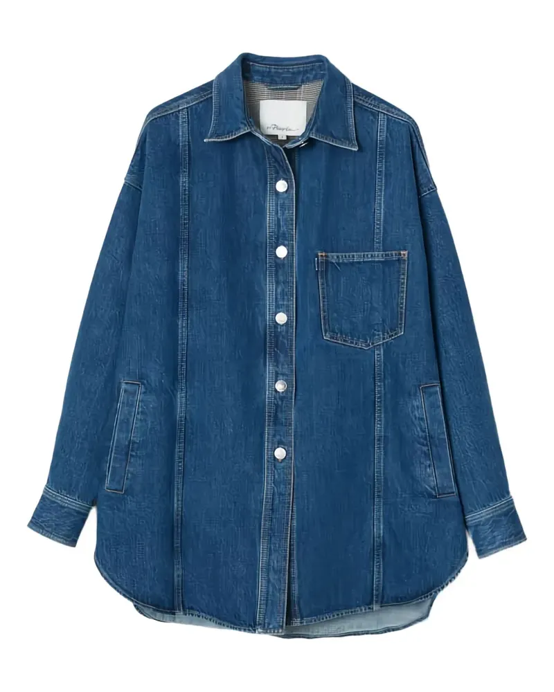 3.1 phillip lim Jeanshemd mit Umschlag - Blau Blau