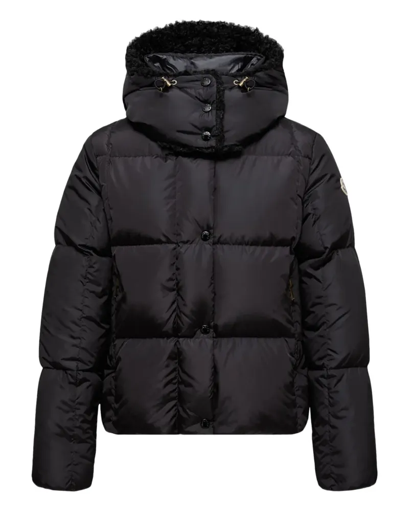Moncler Gesteppte Kapuzenjacke - Schwarz Schwarz