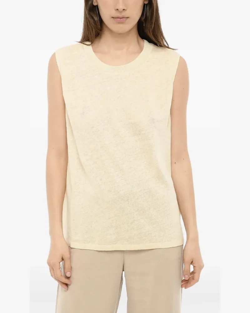 Woolrich crew-neck panelled tank top - Nude Nude