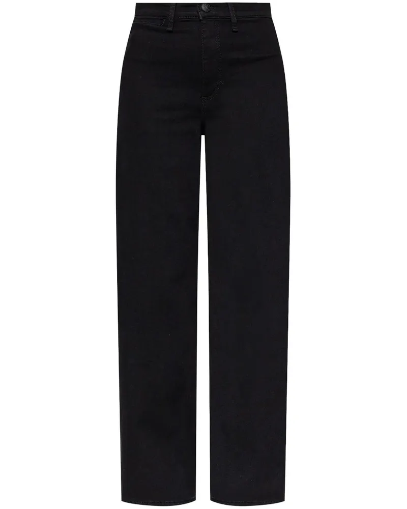 Rag & Bone Jeans mit weitem Bein - Schwarz Schwarz