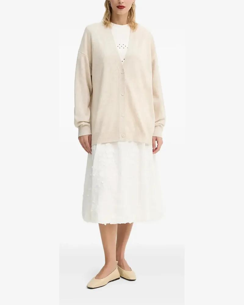 MUNTHE Klassischer Cardigan - Nude Nude