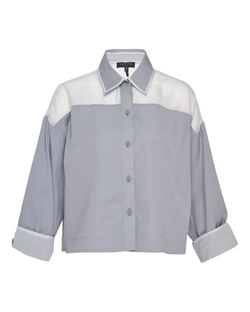 Rag & Bone Elly panelled long-sleeve shirt - Grau Grau