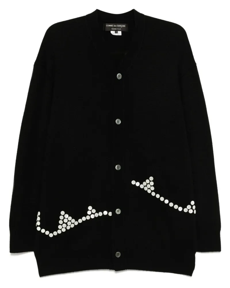 Comme des Garçons Cardigan mit Knöpfen - Schwarz Schwarz