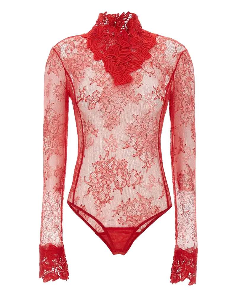 Blumarine Body mit Spitze - Rot Rot