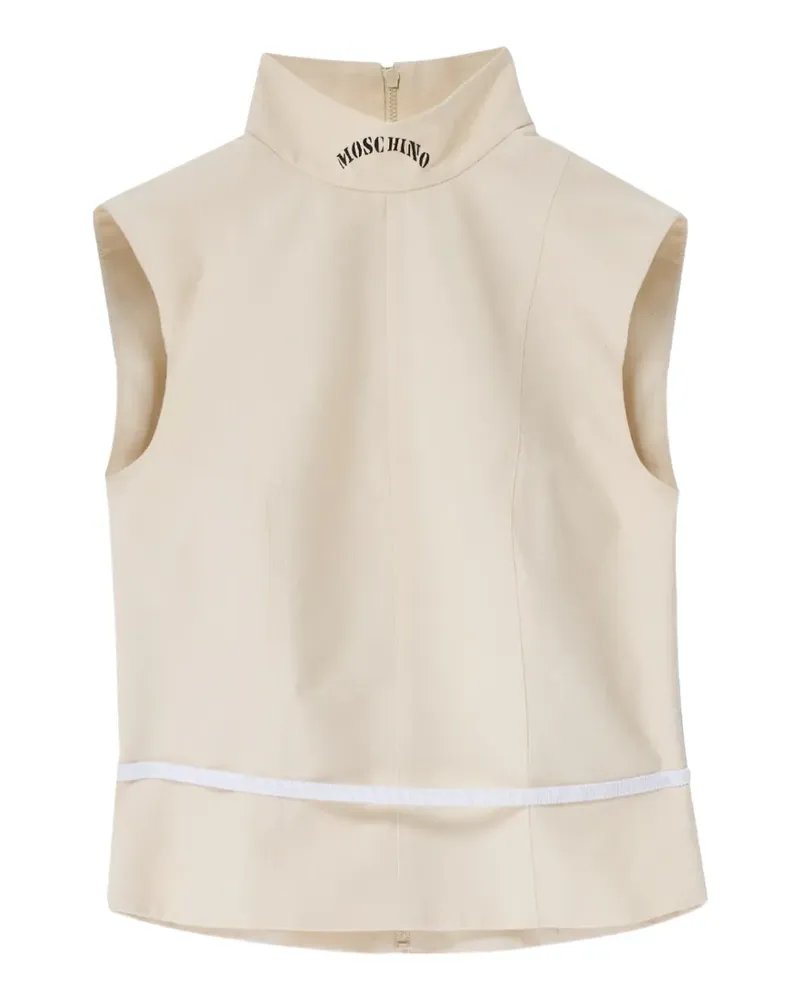 Moschino Alta Sartoria Oberteil mit Stehkragen - Nude Nude