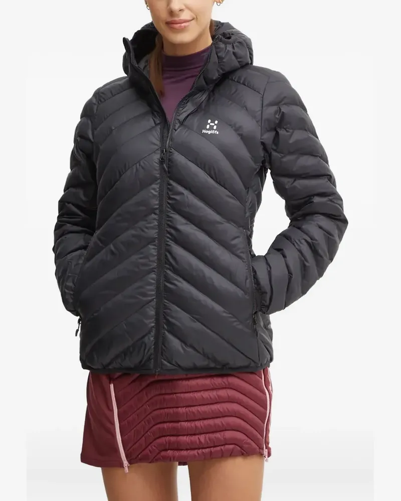 Haglöfs Särna Mimic hooded jacket - Schwarz Schwarz