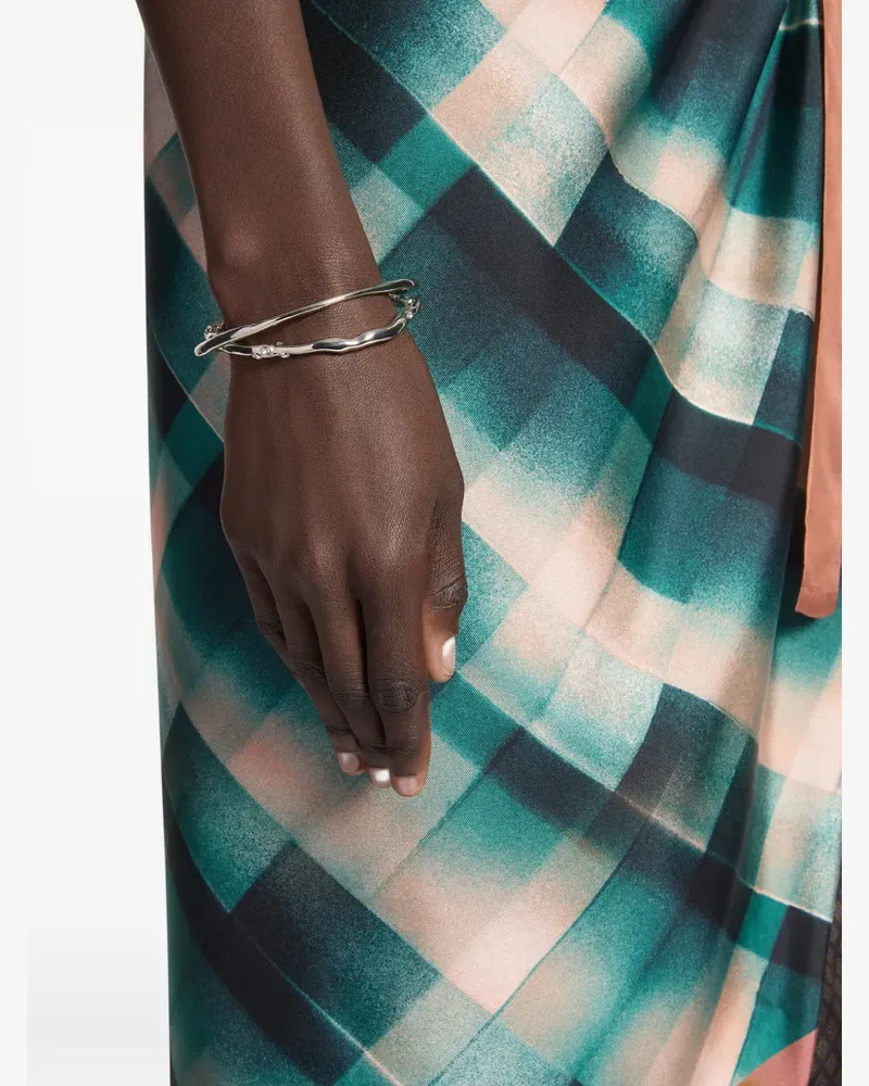 Dries van Noten Verzierte Armbänder (2er-Set) - Silber Silber