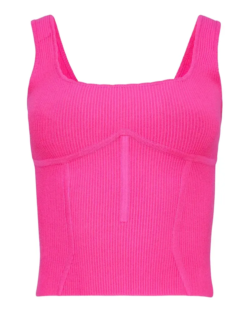 Fleur Du Mal Geripptes Jolie Tanktop - Rosa Rosa