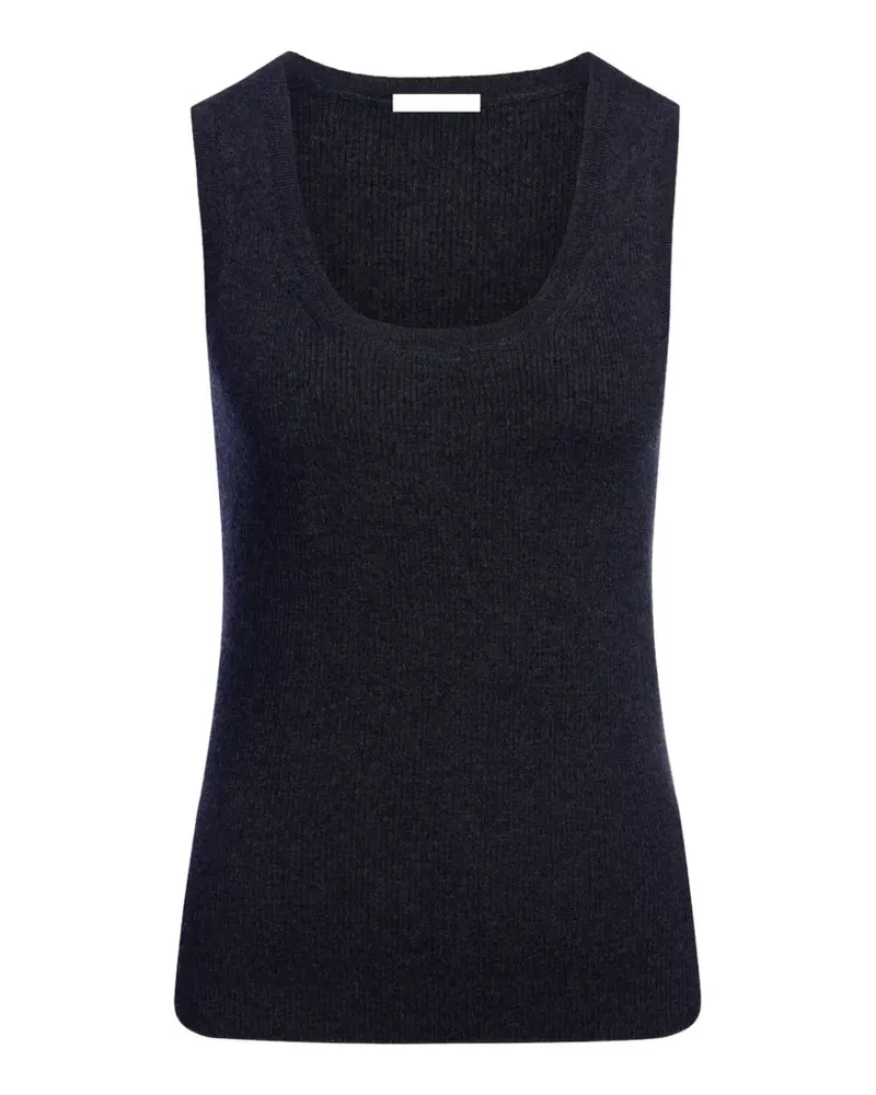 12 STOREEZ Tanktop aus geripptem Strick - Grau Grau
