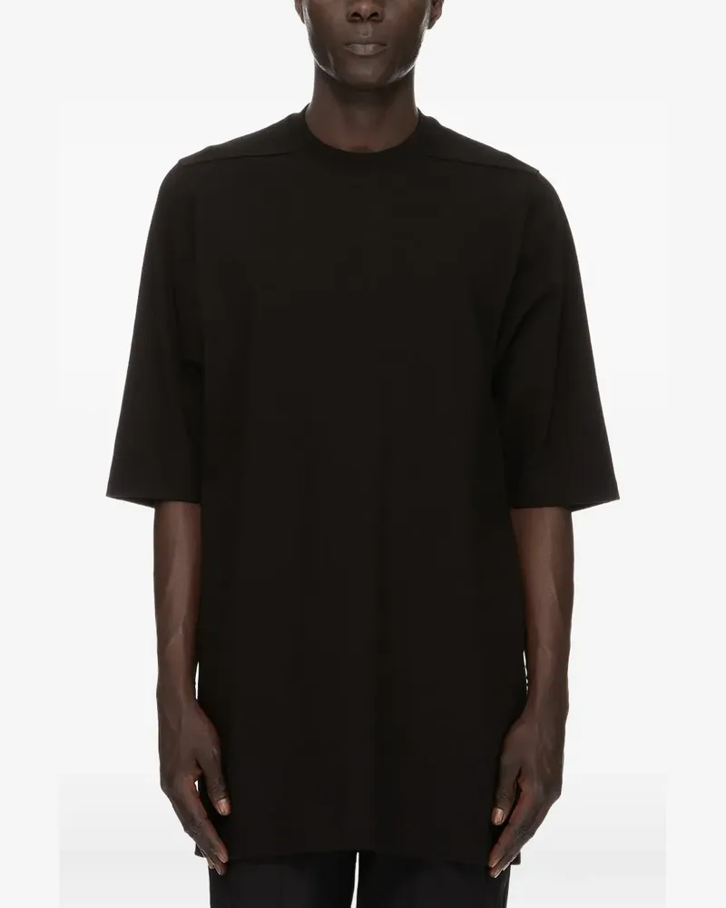Rick Owens Jumbo SS T T-Shirt - Schwarz Schwarz