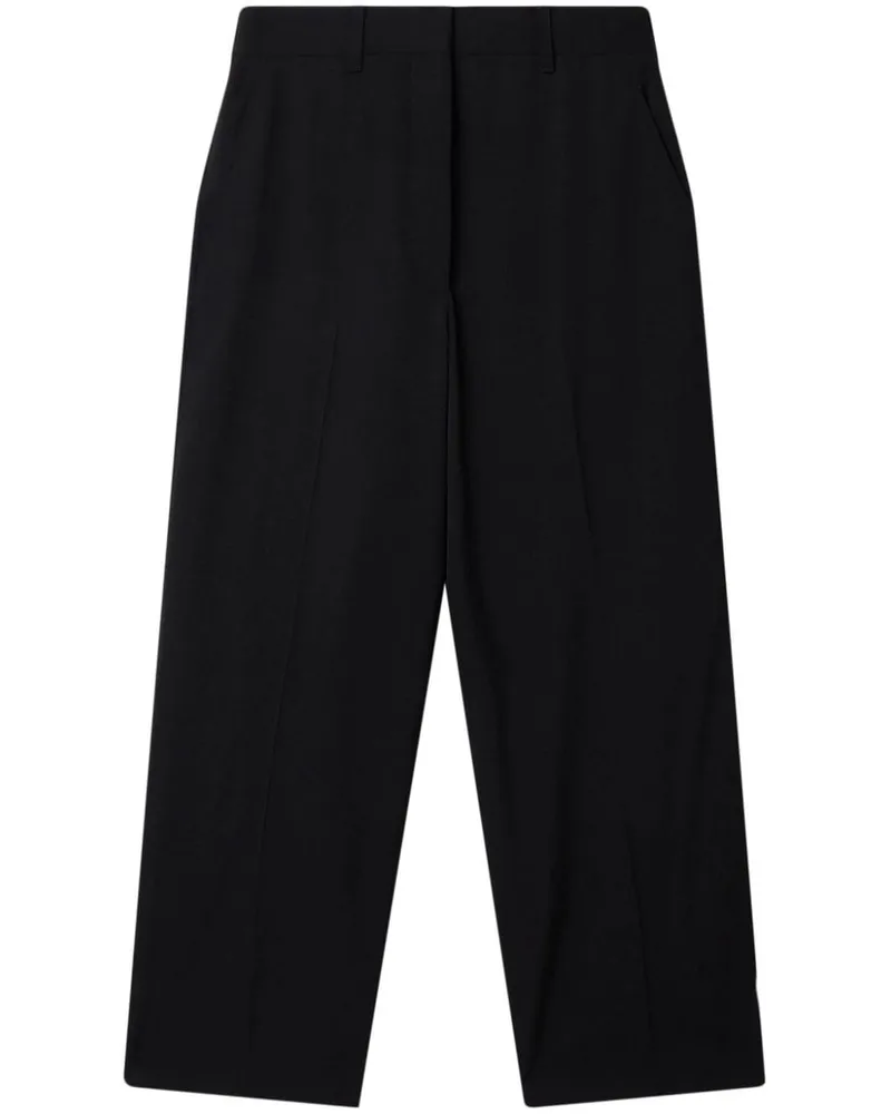 Stella McCartney Hose mit weitem Bein - Schwarz Schwarz