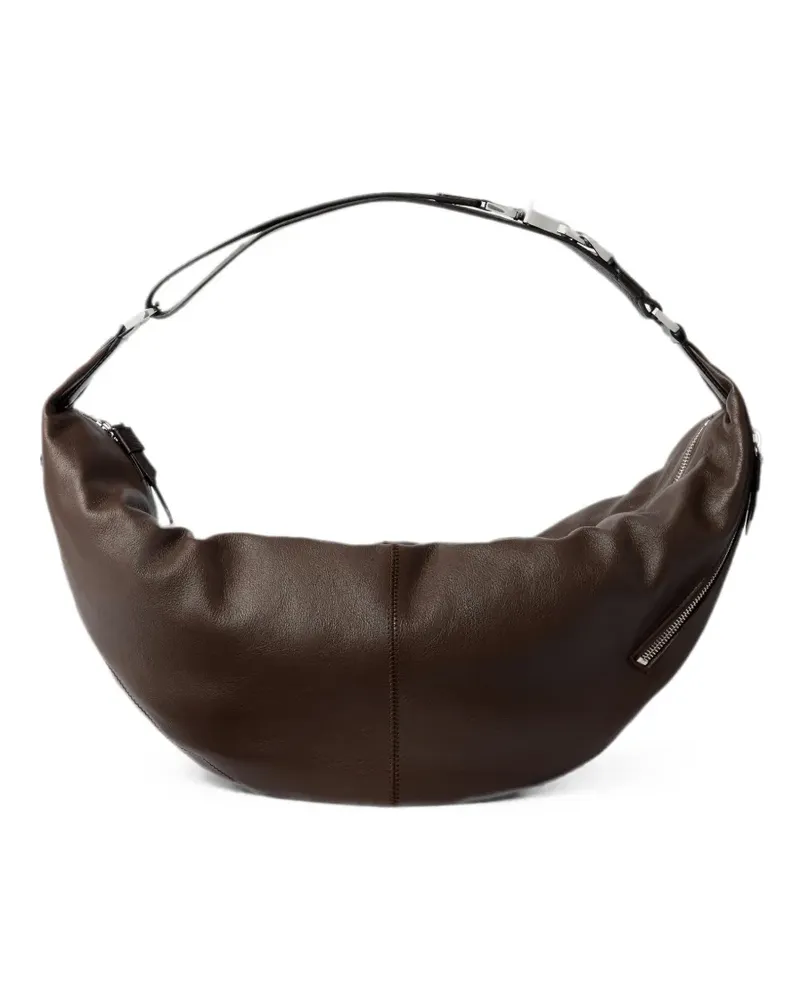 Christophe Lemaire Quiver Clip Tasche aus Leder - Braun Braun