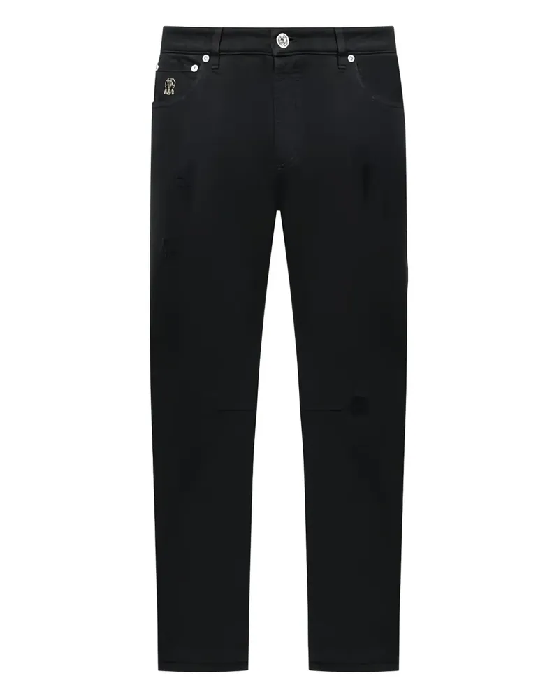 Brunello Cucinelli Hose im Distressed-Look - Schwarz Schwarz