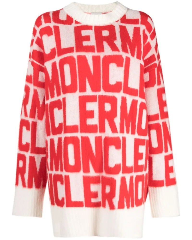Moncler Pullover mit Jacquardmuster - Weiß Weiß