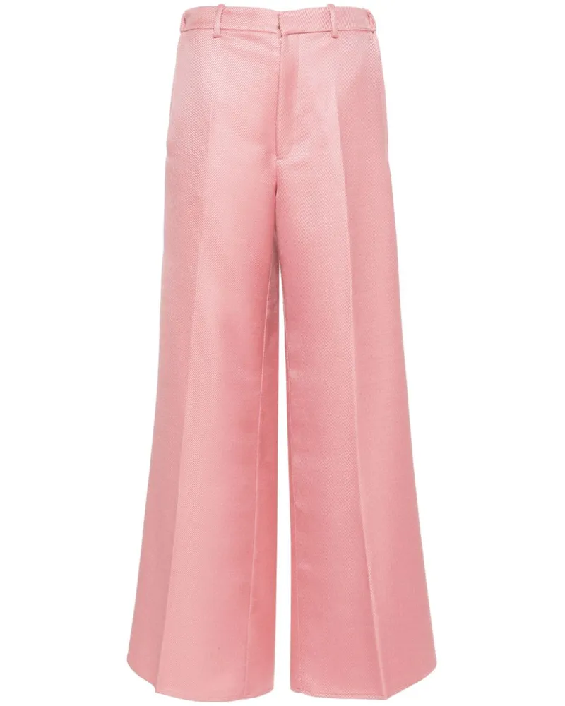 forte_forte Hose mit weitem Bein Rosa