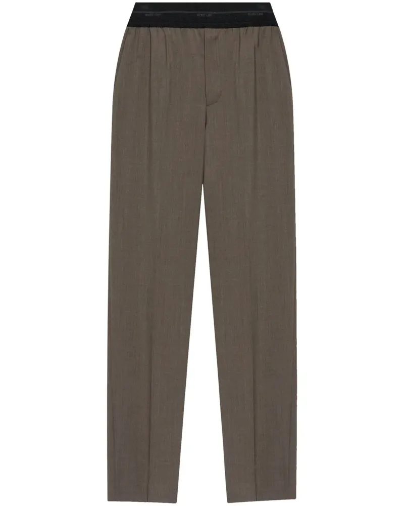 Helmut Lang Hose mit Tapered-Bein - Braun Braun