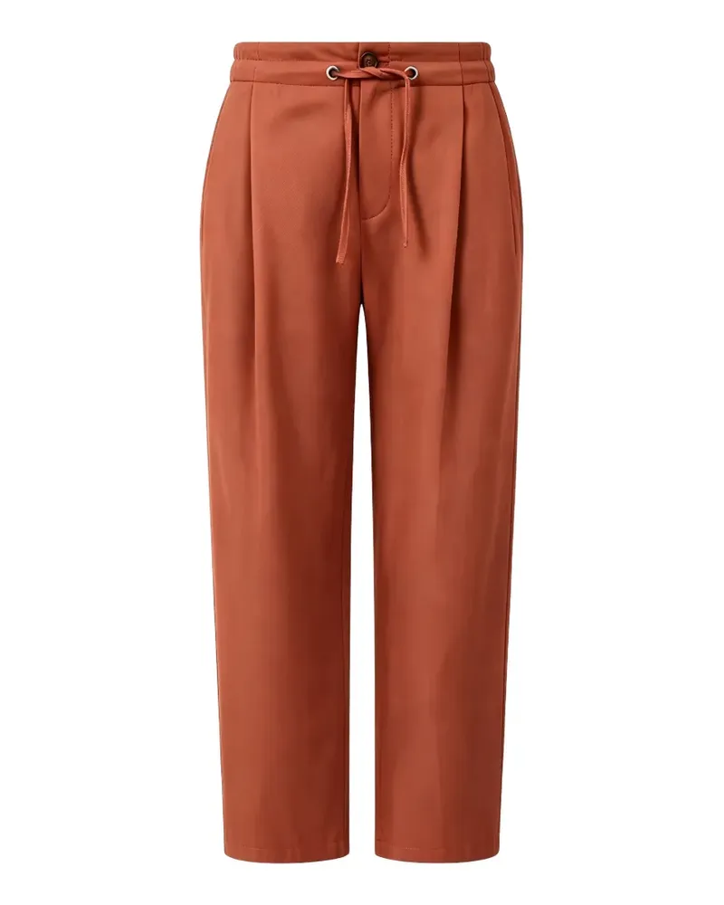 Brunello Cucinelli Bundfaltenhose mit Kordelzug - Orange Orange