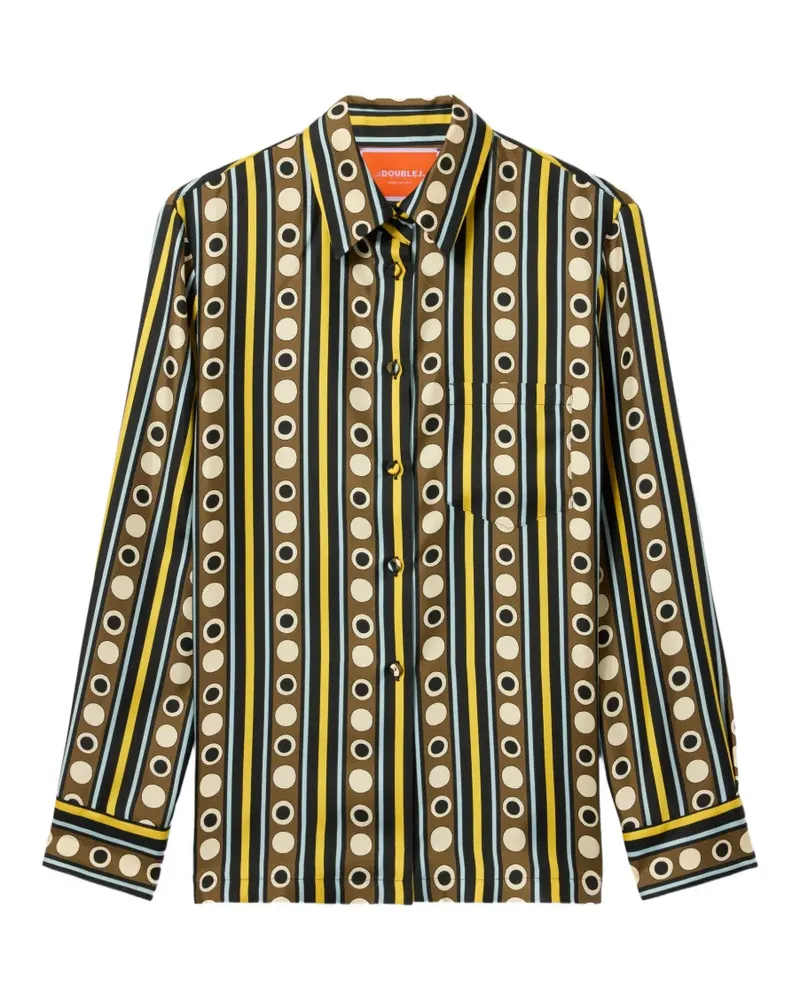 La DoubleJ Hemd mit geometrischem Print - Gelb Gelb