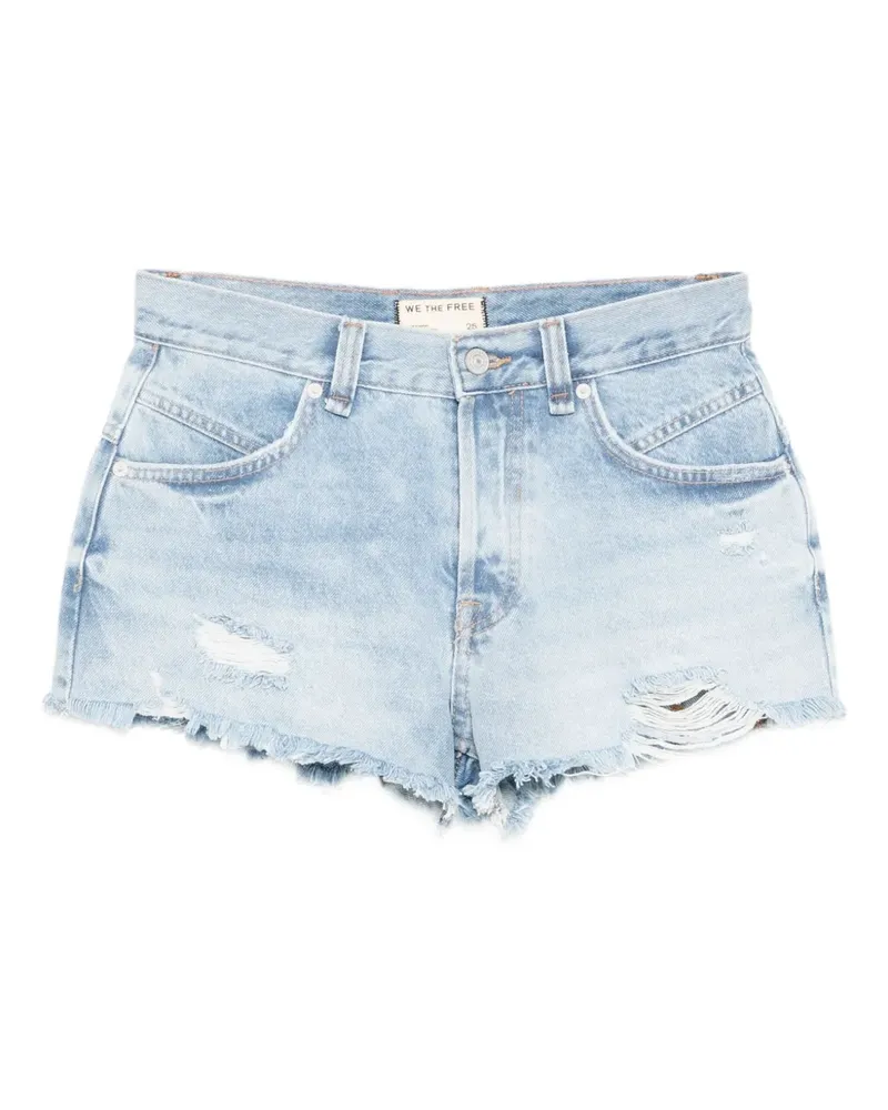 Free People Now or Never Jeans-Shorts - Blau Blau