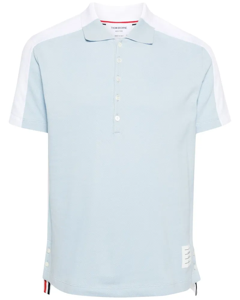 Thom Browne Trompe l'Oeil Poloshirt - Blau Blau