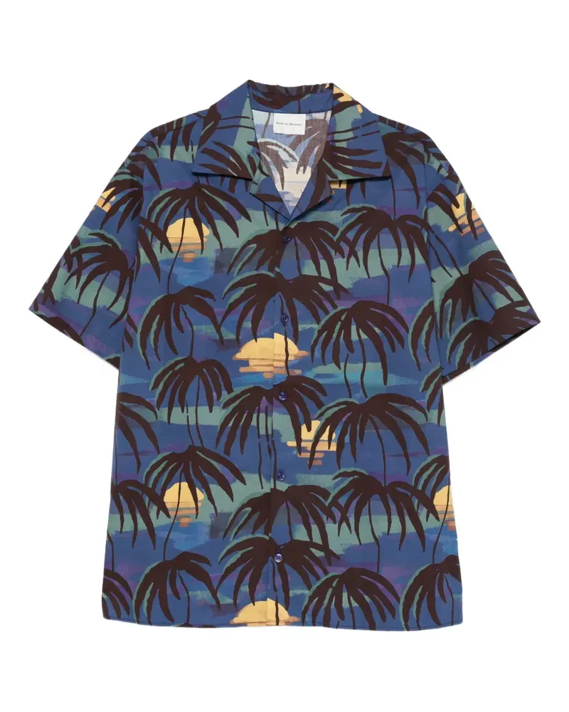 Drôle de Monsieur Palm Hemd mit Knöpfen - Blau Blau