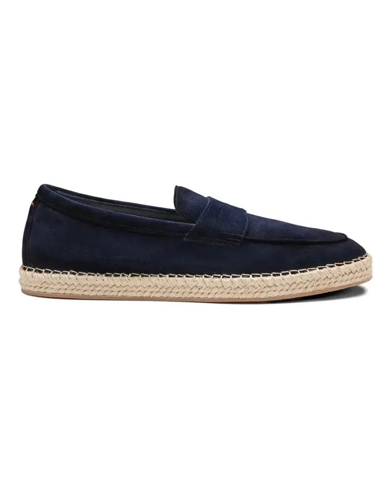 Santoni suede espadrilles - Blau Blau