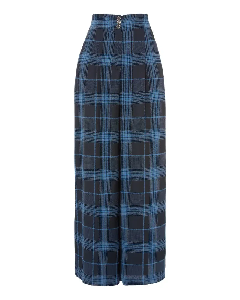 Temperley London Karierte Hose - Blau Blau