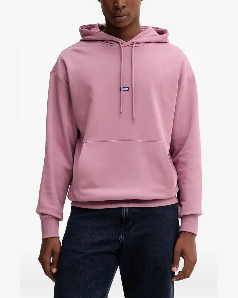 HUGO BOSS Hoodie mit Logo-Patch - Rosa Rosa